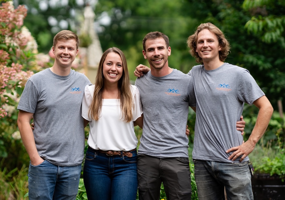 Logan, Mary, Jude, and Josh, the Arc Renovations team